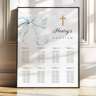 Blue Bow Baptism Seating Chart