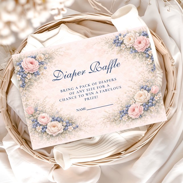Blue Bow Blueberry Diapper Raffle Enclosure Card (Creator Uploaded)