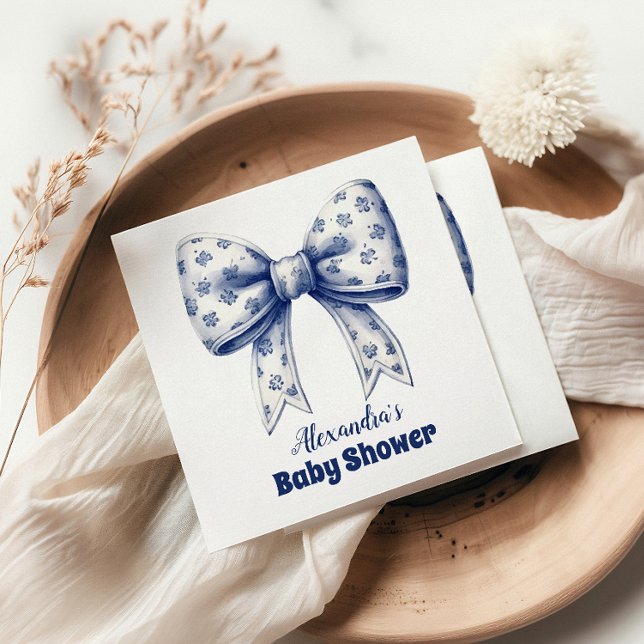 Blue Bow Boy  Napkin (Creator Uploaded)