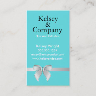 Blue Bow Business Card