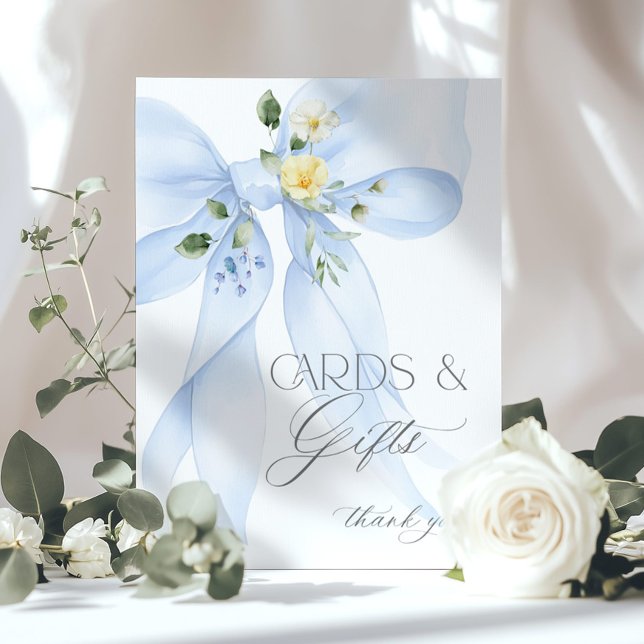 Blue Bow Cards and Gifts Baby girl Shower Poster (Creator Uploaded)