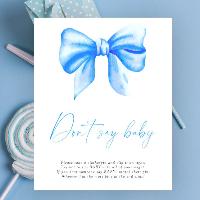 Blue bow - Don't say baby Poster (Creator Uploaded)