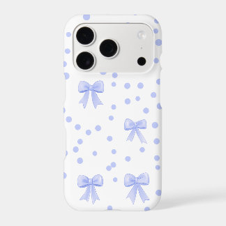 Blue Bow Dot iPhone Case | Cute Coquette
