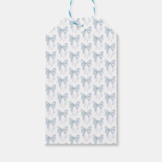 Blue Bow Gift Tags