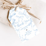 Blue Bow Sweet 16th Birthday Party Favour Tags<br><div class="desc">Thank your guests with these cute Coquette favour tags,  the perfect addition to your party giveaways. Customisable and easy to print,  they’ll add a heartfelt detail to your celebration.

111BD C</div>