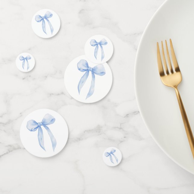Blue Bow Table Confetti (Group)