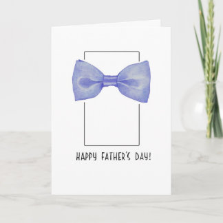 Blue Bow Tie Father's Day Card