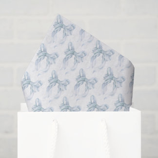 Blue Bow  Tissue Paper