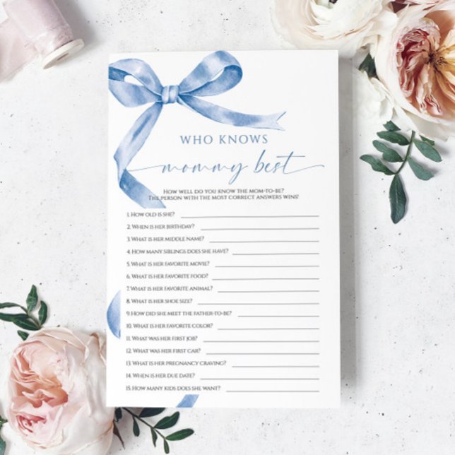 Blue Bow Who Knows Mummy Best Game (Creator Uploaded)