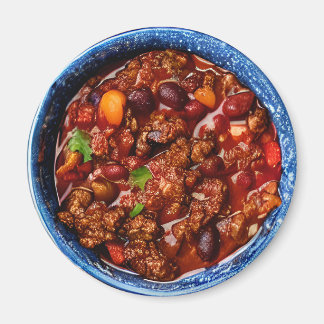 Blue Bowl of Chilli Food Magnet
