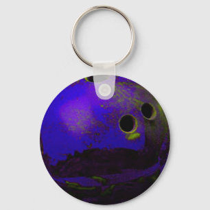 Blue Bowling Ball Customize It Key Ring