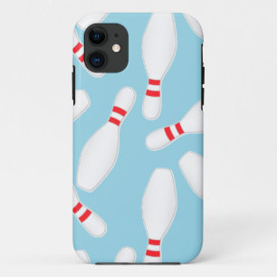 blue bowling pins iPhone 11 case