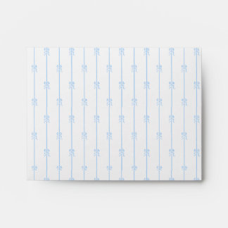 Blue Bows and Stripes Envelope