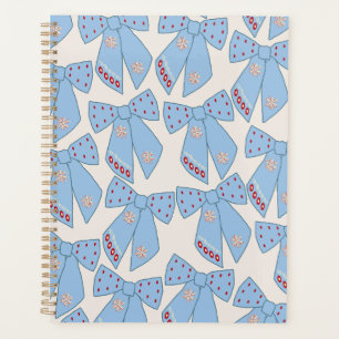 Blue Bows Coquette Planner