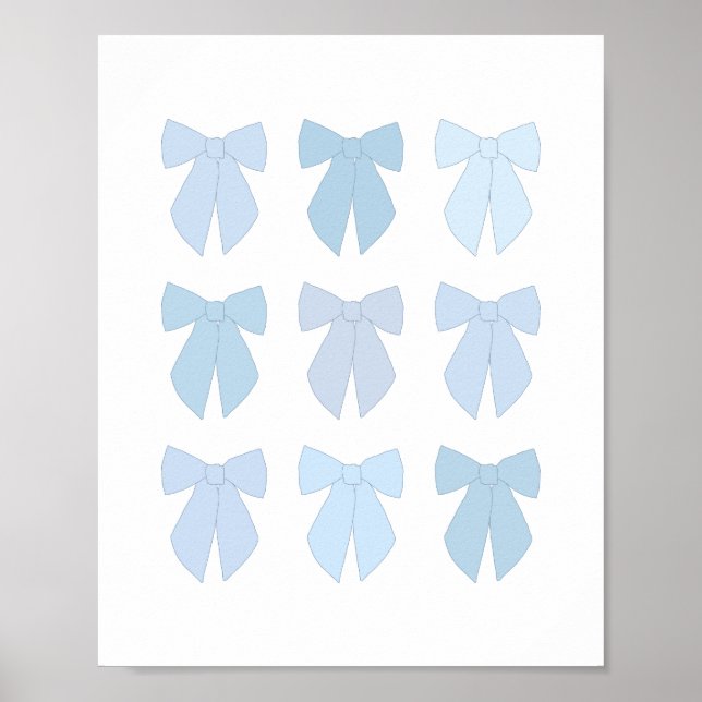 Blue Bows Poster (Front)