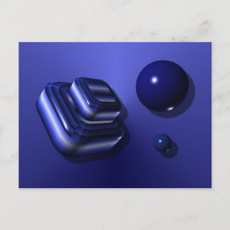 Blue Box Design Postcard