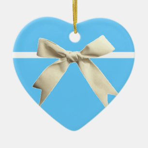 Blue Box Heart Ornament