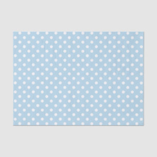 Blue boy baby shower gift polka dots tissue paper