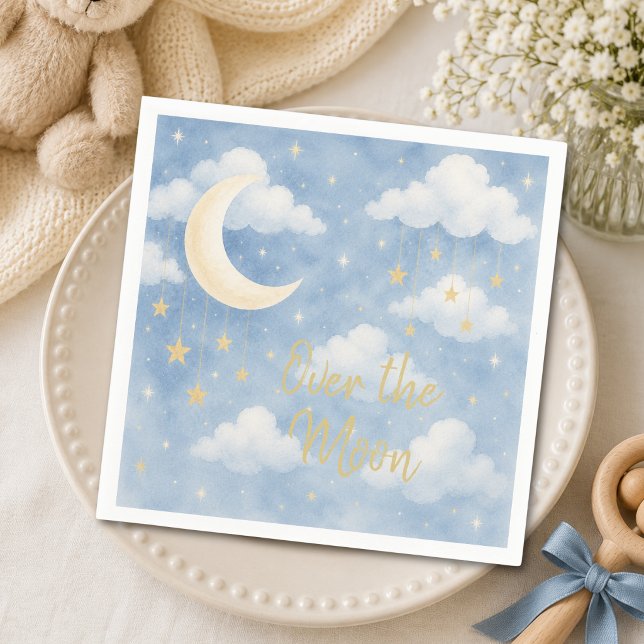 Blue Boy Baby Shower Napkin (Creator Uploaded)