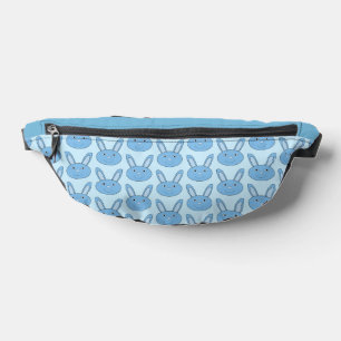 Blue Boy Bunny Face Spring Easter Patterned Bum Bags