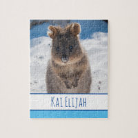 Blue Boys Kids Quokka Beach Personalised
