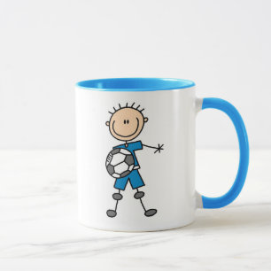 Blue Boys Soccer Mug