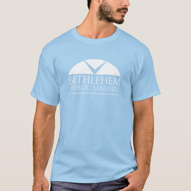 Blue BPL white logo shirt (Front)