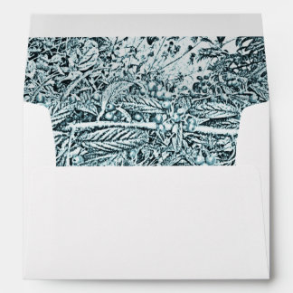 Blue Branches And Berries Wedding Adress  Envelope