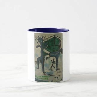 blue break dancers mug