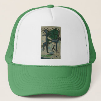 blue break dancers trucker hat