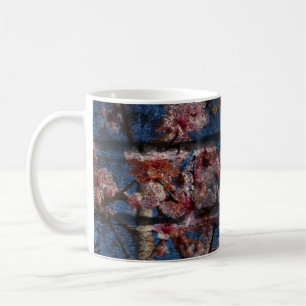 Blue Brick and Blossoms Mug