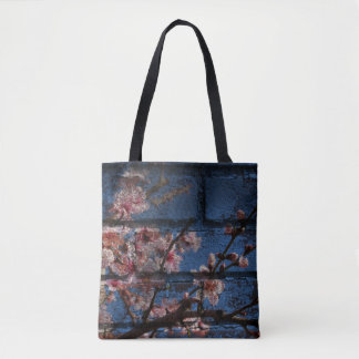 Blue Brick and Blossoms Totes