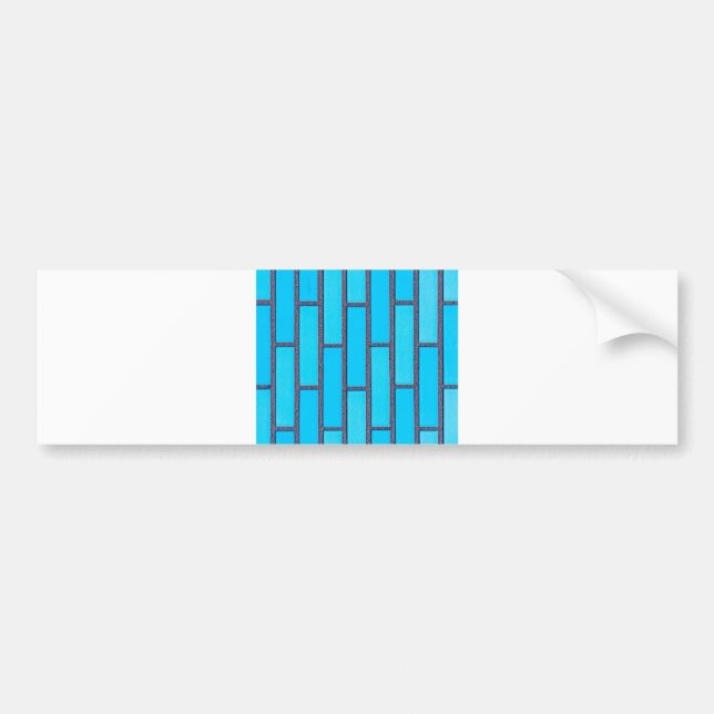 blue brick bumper sticker (Front)