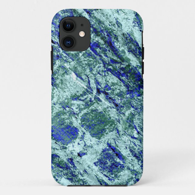 Blue brick wall grunge textures Case-Mate iPhone case (Back)