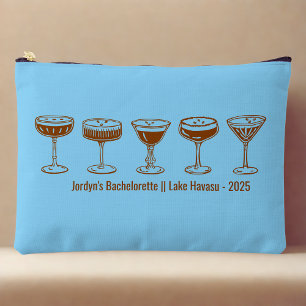 Blue Bridesmaid Espresso Martini Bachelorette Accessory Pouch