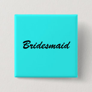 Blue Bridesmaid Pin
