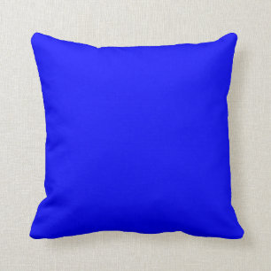 Blue Bright Electric Blue Neon Blue Colour Bleu Sk Cushion