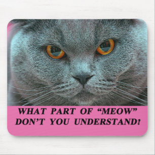 Blue British Shorthair mousepad