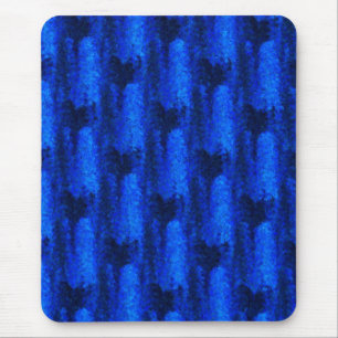 Blue Broken Glass Pattern Mouse Mat