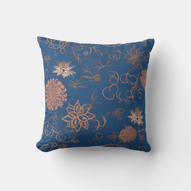 Blue Brown Cushion (Front)