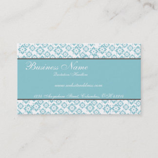 Blue & Brown Decorative Chic Business Cards