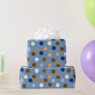 Blue & Brown Father’s Day Pattern Wrapping Paper