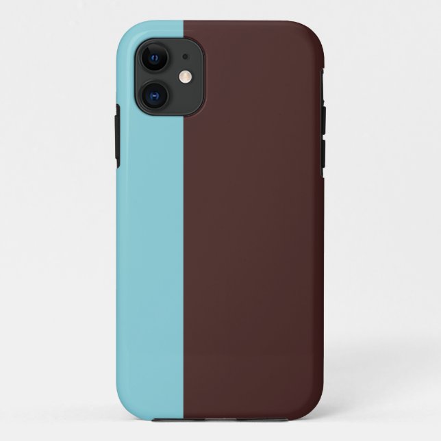 Blue & Brown, iPhone Case & Cover (Back)