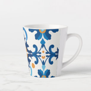 Blue & Brown Patterned Espresso Cup