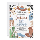 Blue Brown Saddle Up First Rodeo 1st Birthday 
