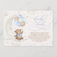 Blue Brown Teddy Bear Balloons Books for Baby Boy