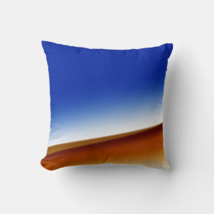 Blue brown white abstract texture art background cushion