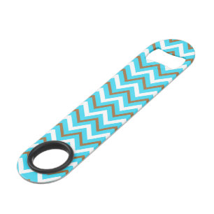 Blue Brown White Zig Zag Lines Geometric Sea Waves