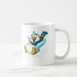 Blue Bruce sliding across ice Coffee Mug