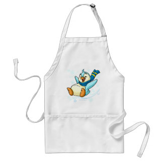 Blue Bruce sliding across ice Standard Apron